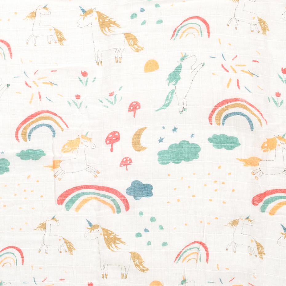 Ziggle rainbows swaddle - delightful for baby girls